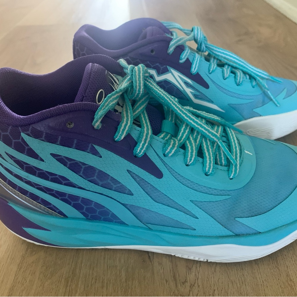 Puma M.E.L.O. Purple and Blue Athletic Shoes